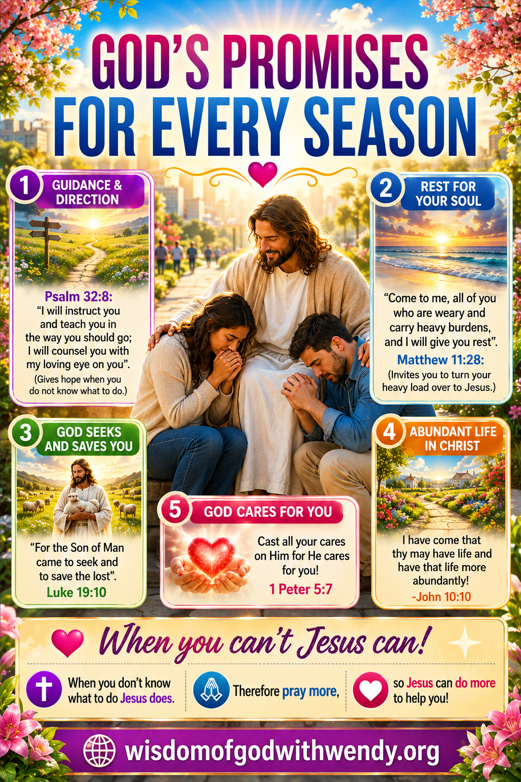 Jesus wants to meet “you in your wilderness”!